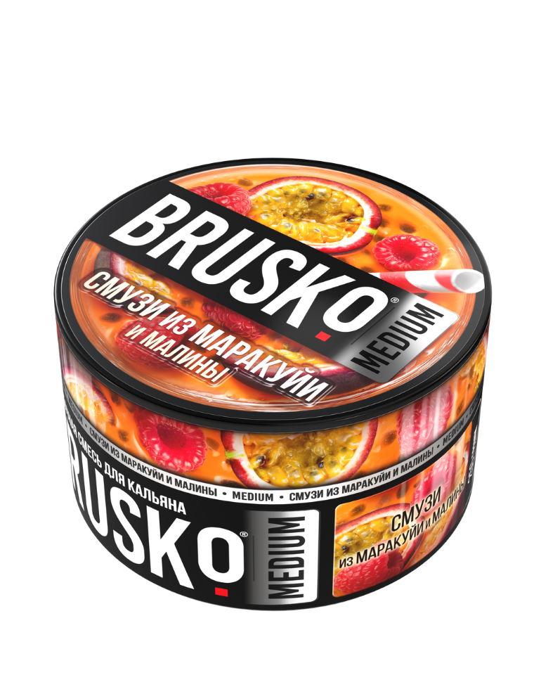 BRUSKO בטעם משקה פטל פסיפלורה