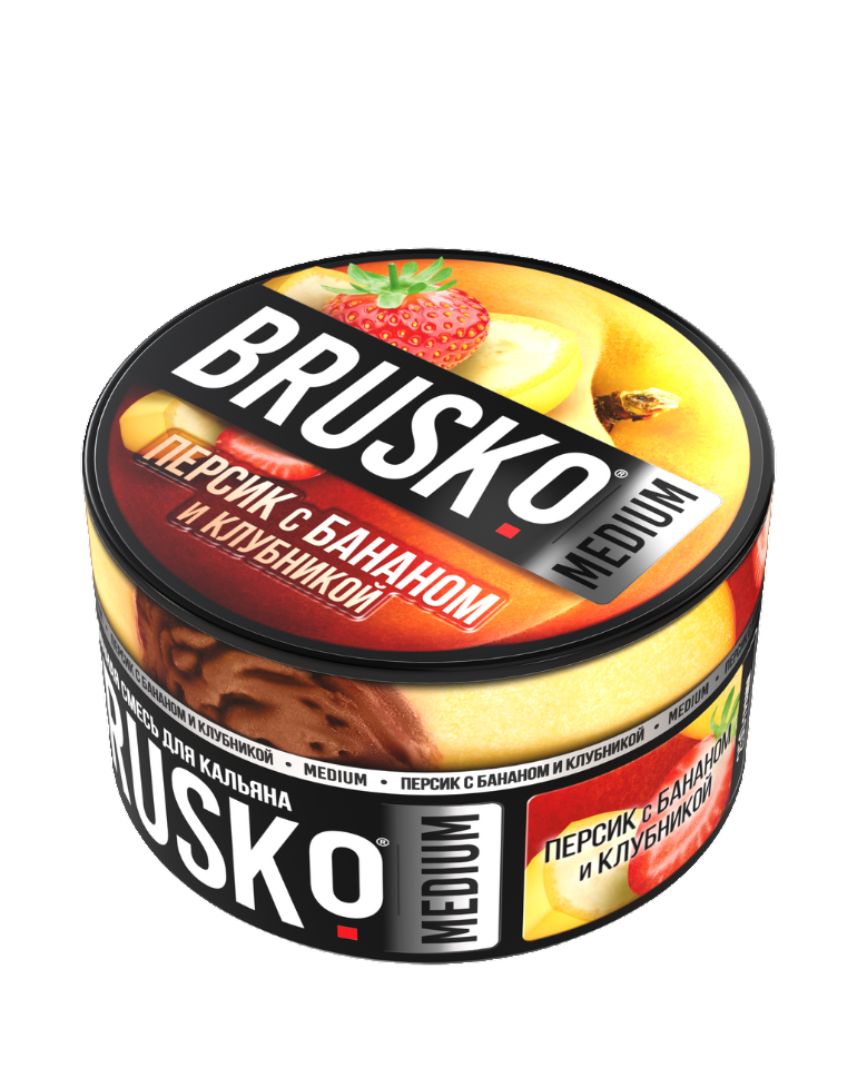 תערובת תה Brusko Peach With Banana And Strawberry